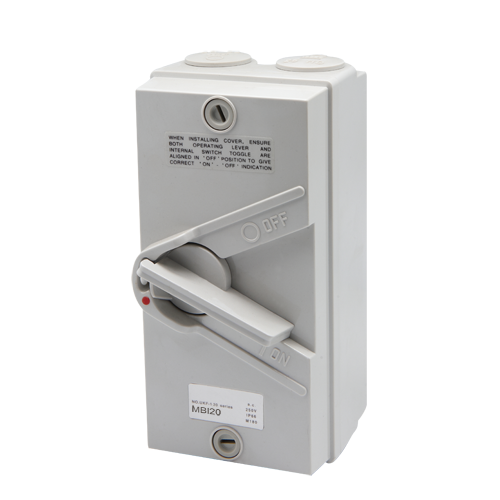 External Isolation Switch Keyed Protection Box Meba Outdoor Isolator Switch Box UKF-20 | Meba Electric Co. Ltd