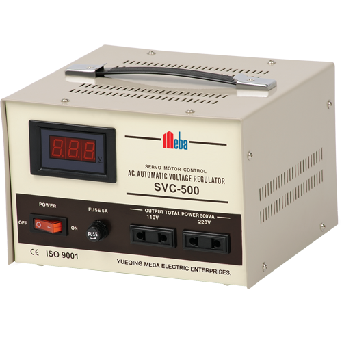 Meba AC Power Voltage Regulator SVC-E 500VA